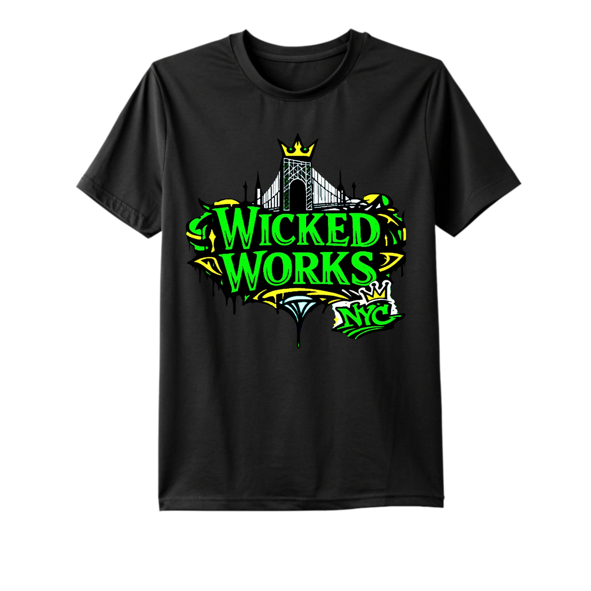 Short Sleeve T shirt ( Wicked Works NYC Up Town Logo ) unisex