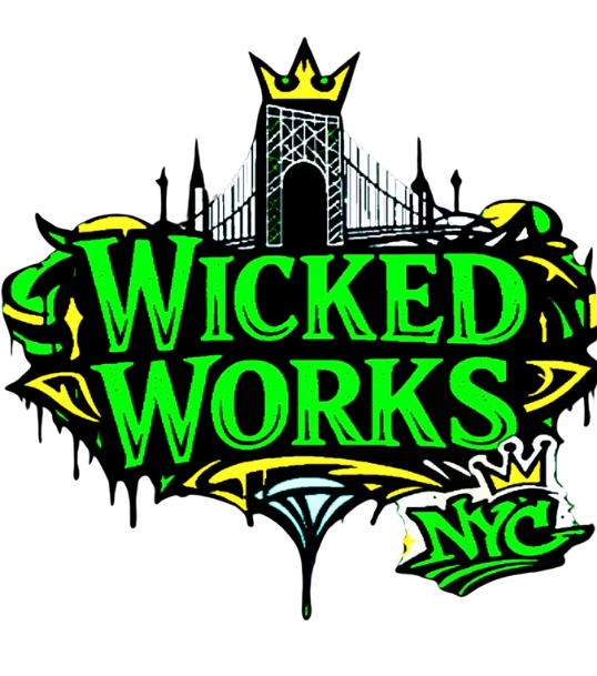 Short Sleeve T shirt ( Wicked Works NYC Up Town Logo ) unisex