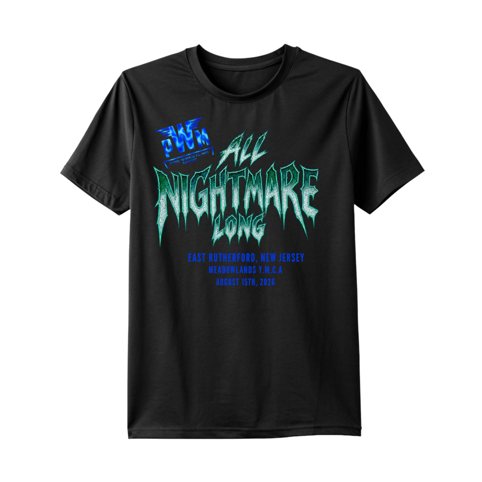 Short Sleeve T Shirt (  PRO WRESTLING MAGIC ALL NIGHTMARE LONG ) Unisex