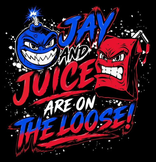 Short sleeve shirt ( CONTROLLED KAOS , JAY AND JUICE ARE ON THE LOOSE) UNISEX