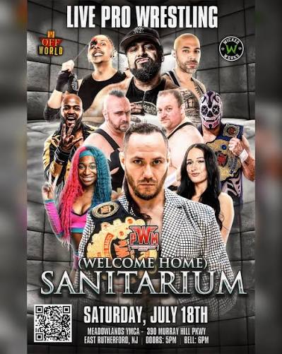 Short sleeve T shirt ( PRO WRESTLING MAGIC WELCOME HOME SANITARIUM ) Unisex